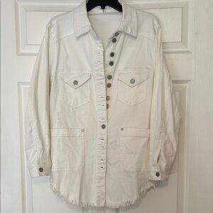 Westbound White Button-Up Jacket
